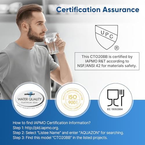 PUREPLUS 5 Micron 20"x4.5" Whole House Activated Carbon Water Filter, 2Pack - Image 2