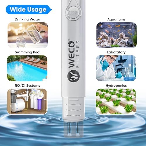 WECO Digital TDS Meter - Reliable Performance Testing for Reverse Osmosis/Nanofiltration/DI Systems & City/Well Water Total Dissolved Solids Testing - Image 4