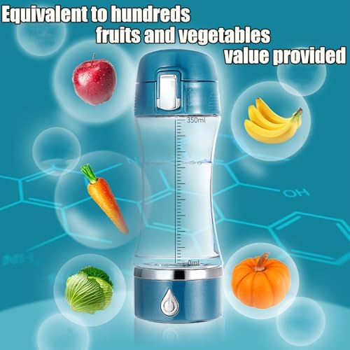 Electrolyzed Water Machine for Home Office Travel,Portable Rechargeable Hydrogen Water Generator,Alkaline Ionizer Generator,Blue - Image 3