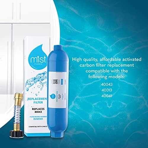 Mist RV Water Filter - Replacement for Camco RV Inline System, 40043 with Flexible Hose Protector for Reducing Sediment, Bad Taste, Odors, Chlorine, Lead (3 Pack) - Image 5