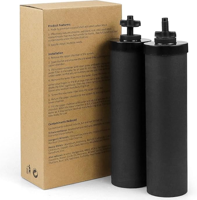 Activated Carbon Water Filters fit for Berkey® Filtration System by Fetechmate