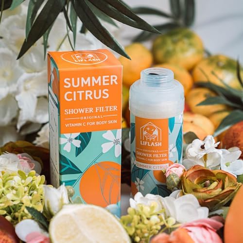 LIFLASH Vitamin C Shower Filter for Hard Water, Aromatherapy Softener Purifier, Help with Softer Skin and Hair Enhancement, for Universal Output Showerhead, Easy Installation (SUMMER CITRUS) - Image 2