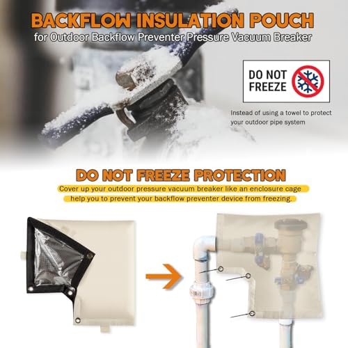 13" x 12" Vacuum Breaker Insulation Cover, Snow or Sun Exposure Protection - Image 5