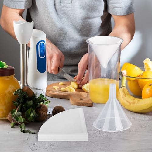 62 Pack Disposable Cooking Oil Filter Paper with Funnels, 4.5"Deep - Image 6