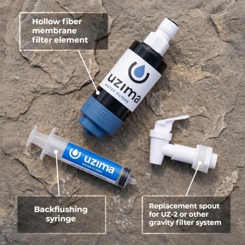 Uzima UZ-1 Water Filter Cartridge Replacement | Gravity Water Filter for UZ-2, UZ-BP, D-Prep | 0.1 Micron Standalone Purifier for Emergency, Survival, Camping, Bug Out Bag - Image 5