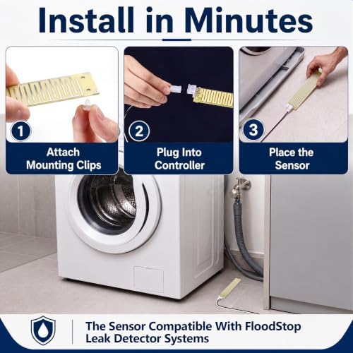 Saillong 1 Pack Water Leak Sensor Compatible with FloodStop Leak Detector - Image 6