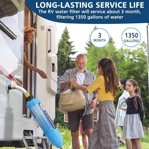 4-Pack RV Inline Water Filter with KDF&GAC for Fresh Drinking Water - Image 5