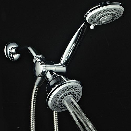 AquaStorm by HotelSpa 30-Setting SpiralFlo 3-Way HIGH PRESSURE Luxury Shower Head/Handheld Showerhead Combo. California Model with Removable 1.8 GPM Flow Regulator, Economy Mode, Chrome Finish - Image 5