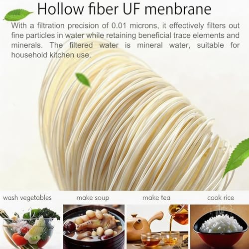 6pcs 20 Inch UF Hollow Fiber Membranes Filter, 0.01 Micrometers High Flow Membrane UF, for Sink Replacement Water Filte - Image 6