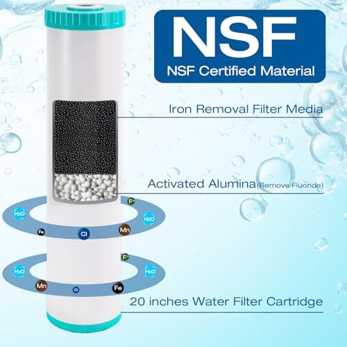 H&G Lifestyles Iron Filter Whole House Water Filter Cartridge Replacement - Image 3