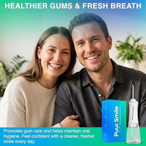 Professional Water Flosser - Advanced Dental Care for a Healthier Mouth, Gum, and Teeth - IPX7 Waterproof Oral Irrigator | 7 Replacement Tips, Travel-Friendly, Rechargeable - Oral Hygiene (White) - Image 7