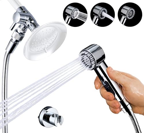 3 Mode Dog Shower Attachment with 3/4" GHT & 1/2" NPT Adapter by V-Frankness