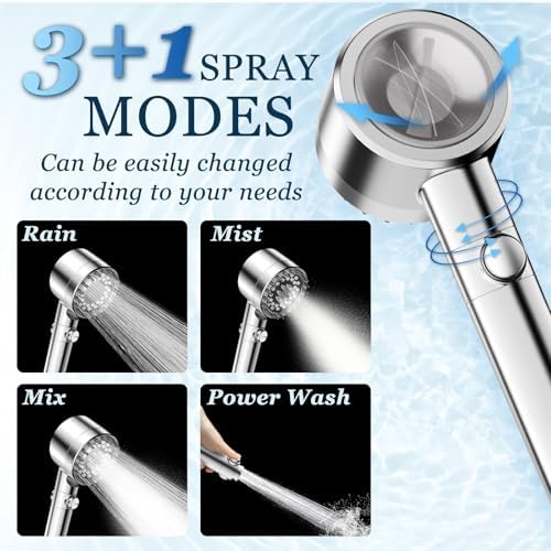 FEELSO Filtered Shower Head with Handheld, High Pressure Shower Filter Head - Image 6