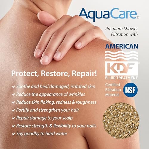 AquaCare High Pressure 10 Spray Mode Filtered Showerhead - Handheld Shower Head Filters Chlorine to Heal Dry Skin, Revive Hair - Dual Power Wash Cleans Tub, Tile, Pets - Hard Water Softener, Nickel - Image 7