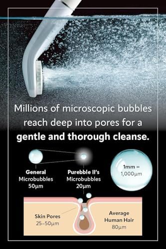 Purebble II Japanese Microbubble Shower Head | Made in Japan | Deep Cleansing, Water-Saving, High-Pressure Spa Experience | Eco-Friendly, Easy Installation (Glitter White) - Image 3