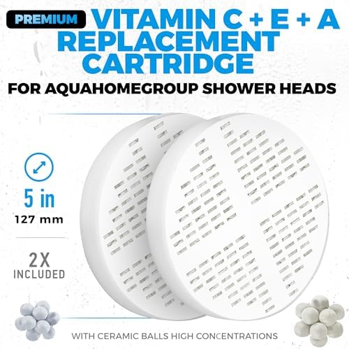 AquaHomeGroup Vitamin C E A Cartridge, 2-Pack, Reduces Chlorine - Image 4