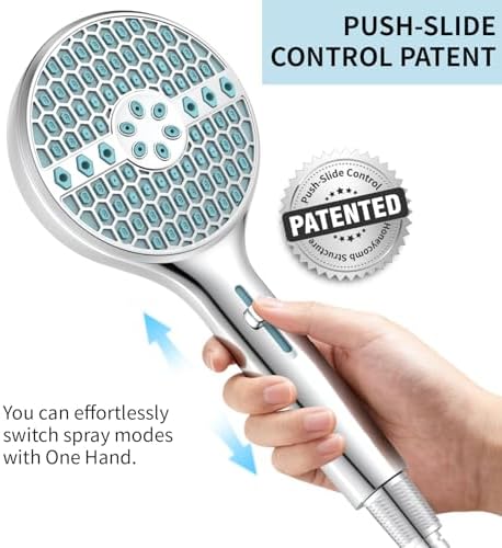 Handheld Shower Head High Pressure, 9-Mode with Pause Mode & Power Wash - Image 4