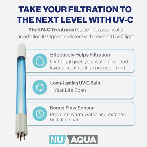 NU Aqua 6-Stage UV Under Sink Reverse Osmosis Water Filter System - 100 GPD - Image 6