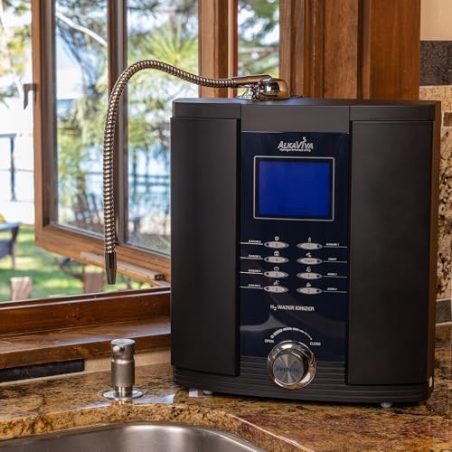 AlkaViva Vesta H2 Alkaline Water Machine, Water Ionizer Machine for Home pH 3.5-11, Only EPA Lab Tested Ionized Water Machine, Fully Automatic, Easy to Install & Use, Black - Image 4