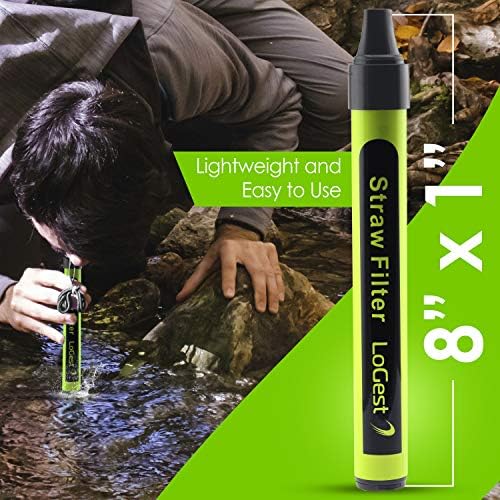 4 Pack Water Filter Straw - Water Purifying Device - Portable Personal Water Filtration Survival - for Emergency Kits Outdoor Activities and Hiking - Water Filter Camping Travel Survival Backpacking - Image 2