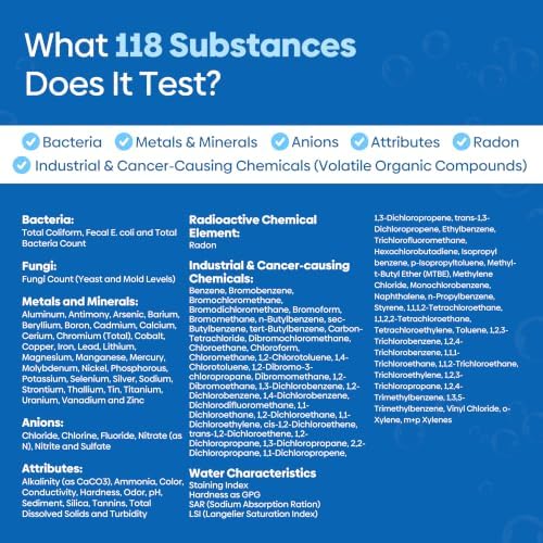 ETR Labs Premium Water Quality Test Kit- Tests 118 Substances in Drinking Water (Heavy Metals, Lead, Nitrates, VOCs, Chemicals & More)-Advanced Home Sample Kit with Prepaid Mailer & Expert Lab Support - Image 3