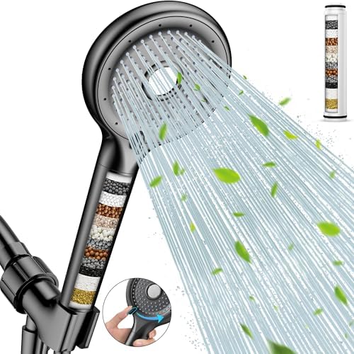 FEELSO Filtered Shower Head with Handheld, High Pressure Shower Filter Head by FEELSO