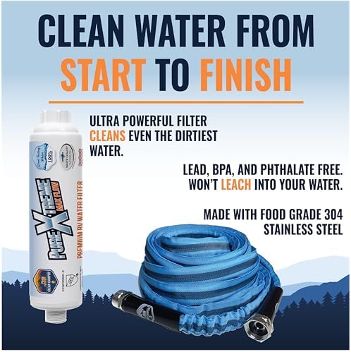 Clean Camper RV Drinking Water Hose & Water Filter Bundle - Image 2