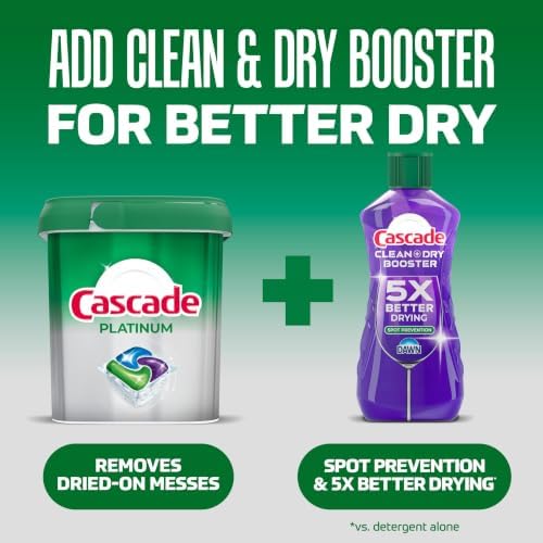 Cascade Platinum Dishwasher Pods, Dishwasher Detergent, Dish Detergent Soap, Fresh, 12 count - Image 4