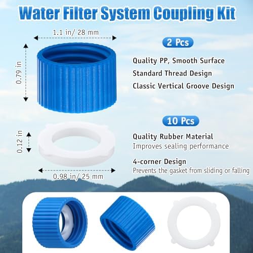 2 Pcs Water Filter Coupling Kit, Compatible with Sawyer Squeeze Filter - Image 3