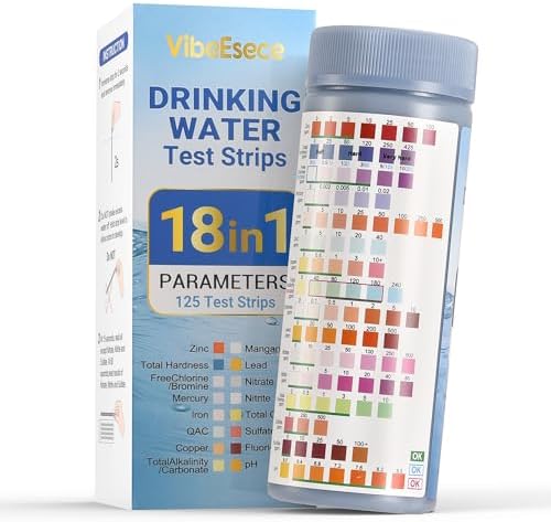 18-in-1 Drinking Water Test Strips, 125 Count – Home Water Quality Testing Kit for Tap & Well Water, Fast & Easy Results by Unknown