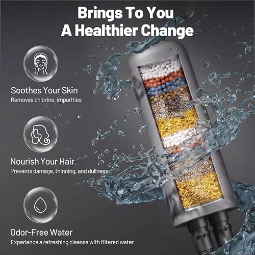 1-Pack Gray Shower Head Filter Replacement for L400099 - Image 3