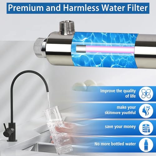 UV Water Filter Whole House, 3/4" MNPT 55W for Water Purification - Image 4