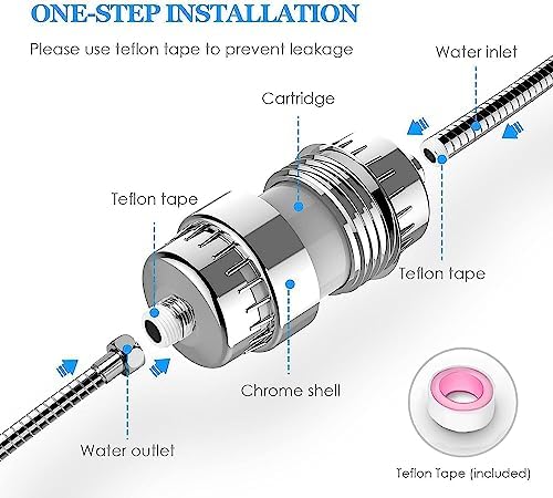 ACA 15 Stage Shower Filter Replacement Removes Chlorine Sediments - Image 5