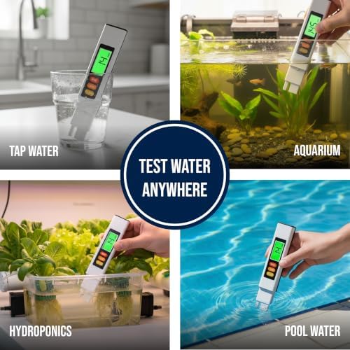 Craft911 Water Tester for Drinking Water - TDS Meter (Professional - Gray) - Image 3