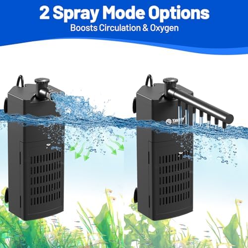 Yaubay Aquarium Filter for Up to 10 Gallons, Corner Fish Tank Filters - Image 4