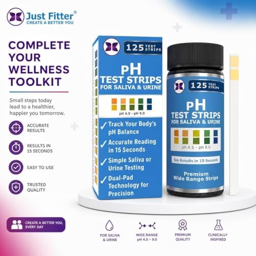 pH Test Strips for Testing Alkaline and Acid Levels in The Body. Track & Monitor Your pH Level Using Saliva and Urine. pH Tester for Highly Accurate Results in Seconds. - Image 4