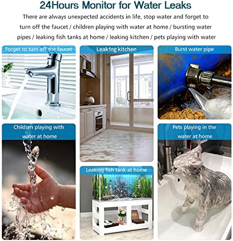 WiFi Water Sensor Leak Detector: Smart Water Leak Detector, TUYA Smart Water Leak Sensor, Wireless Water Level Sensor with App Alerts and Remote Monitor, Water Detectors & Alarms for Home,Basement - Image 7