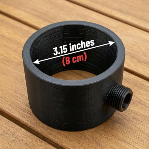 Lil' Bro 360 Ring Shower Wand - The Ultimate Undercarriage Power Washer for Men & Pets - 360 Inward Vortex Hygiene Wand - Fits Standard Shower Hoses (Gray-Big) - Image 3