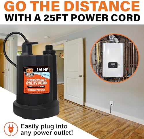 Tankless Water Heater Flush Kit with NSF Certified Liquid Descaling Solution and 1/6HP Heavy Duty Pump with 25 Ft Extra Long Power Cord - Image 6
