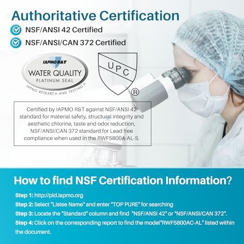 ICEPURE Alkaline RWF5800A-AL Refrigerator Water Filter and Air Filter Replacement for Frigidaire EPTWFU01, EWF02, Pure Source Ultra II, PureSource Ultra 2, BO022, MR022, SCWFTCTO, Enhances PH, 3Combo - Image 3