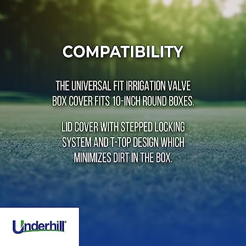 Underhill Sprinkler Valve Round Box Lid, VersaLid 10 Inch Universal Cover for Automatic Irrigation System, Tan, VL-10T-4, 4 Pack - Image 4