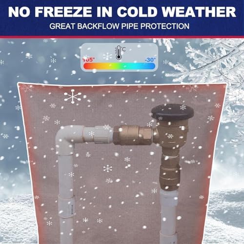 Insulated Backflow Preventer Cover, 30x24 Inch, Brown - Image 5