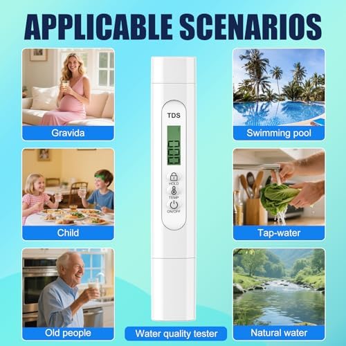 The Latest Fashionable and Exquisite Appearance in 2025 (tds Meter Digital Water Tester), Temperature (° C/° F), Suitable for Outdoor Scenarios Such As Tap Water (Water Tester for Drinking Water) - Image 4