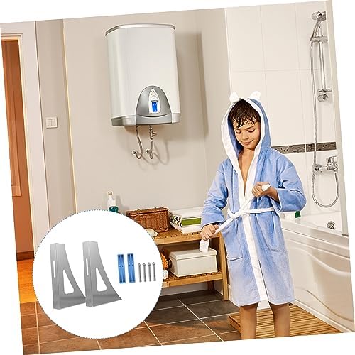 Stainless Steel Water Heater Wall Bracket Pair Hollow Load Bearing - Image 6