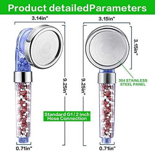 Nosame Shower Head with Hose Holder, Filter Filtration High Pressure - Image 6