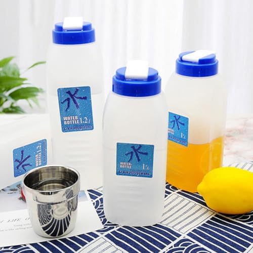Angoily Cold Water Bottle 2 pack Large Capacity Juice Milk Storage Bottle Portable Plastic Water Pitcher for Travel Fitness Outdoor Use 8.07 X 3.14 X 3.14 in - Image 6