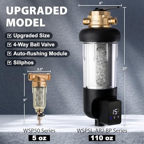 iSpring WSP50SL-ARJ-BP Jumbo Whole House Water Filtration System, 50 Micron - Image 2