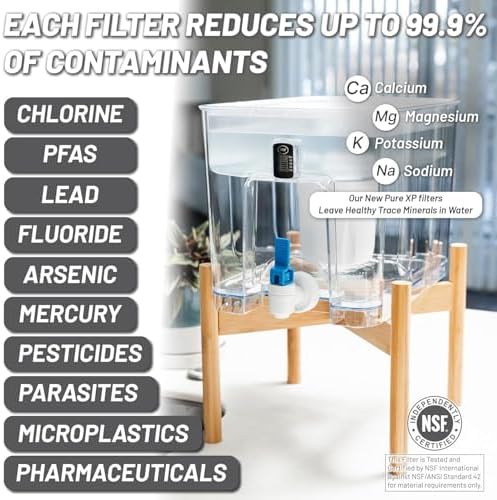 Epic Pure XP Water Filter Dispenser with Advanced CoreXchange™ Filter. 36 Cup 100 Gallon Made in USA Filter. NSF Certified | Removes PFAS, Lead, Chlorine & More | BPA-Free | - Image 3