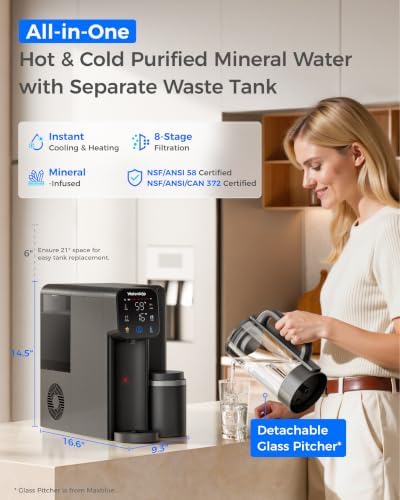 Waterdrop M6CG Hot & Cold Reverse Osmosis System Countertop, Mineral Added - Image 2