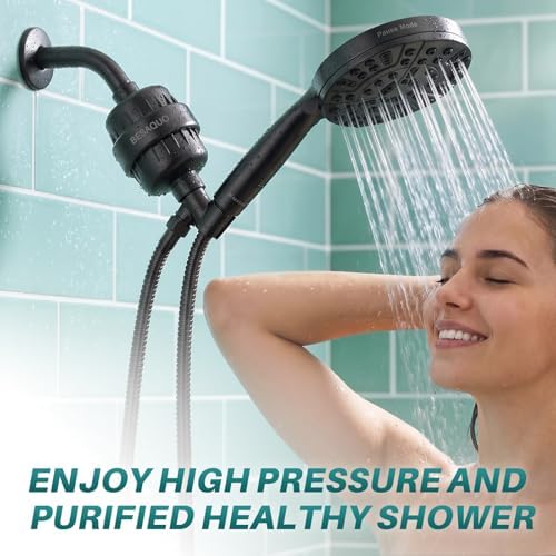 BESAQUO Shower Filter Head for Hard Water with 20 Filtration Stages - Image 2